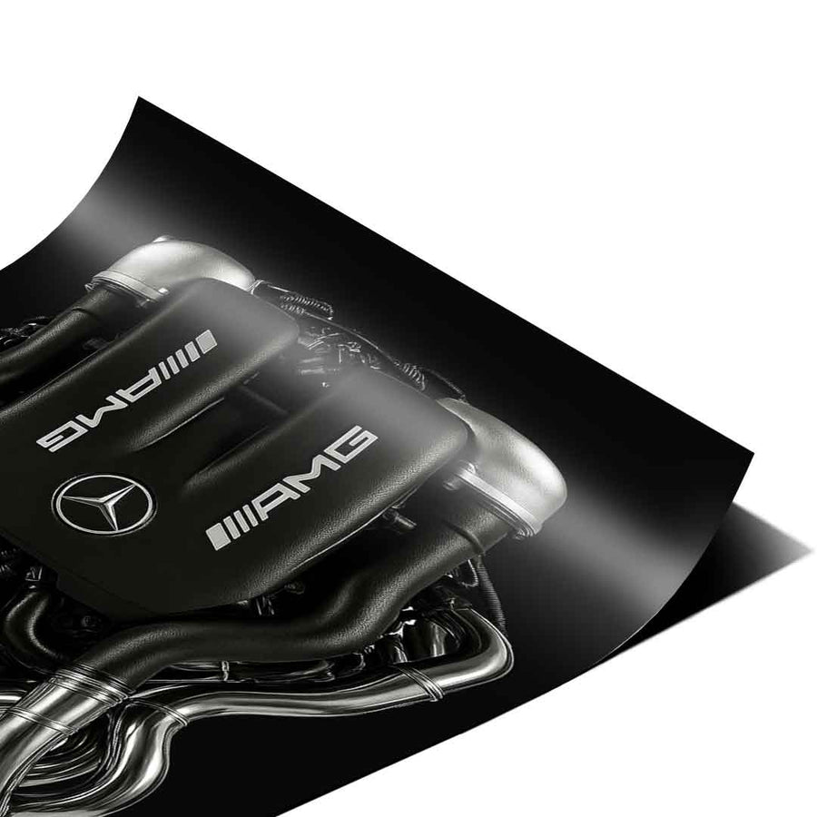 Mercedes V8 Engine Poster – Ansicht 3
