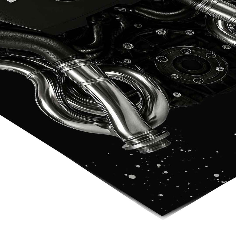 Mercedes V8 Engine - Poster