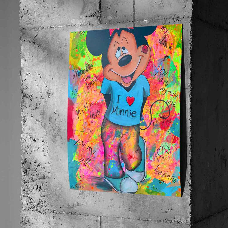 Mickey Loves Minni - Poster