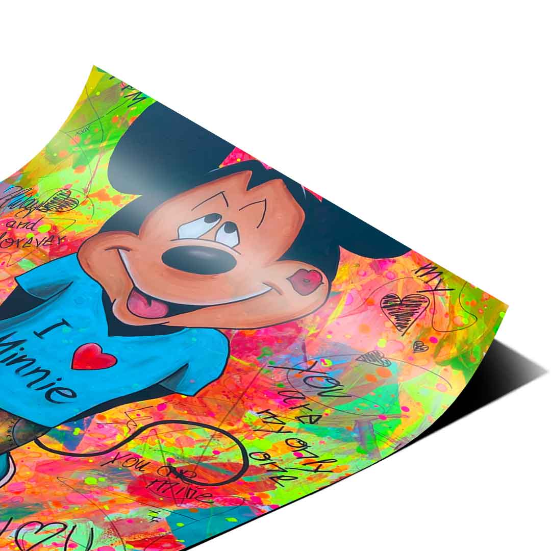 Mickey Loves Minni - Poster