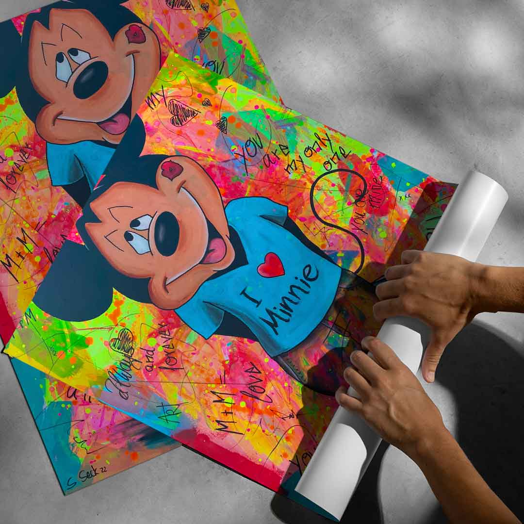 Mickey Loves Minni - Poster