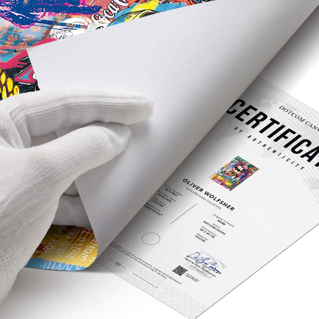 Mickey gold chain - Poster