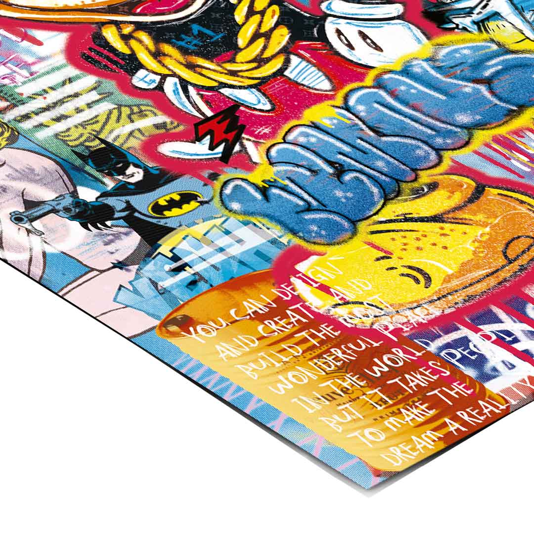 Mickey gold chain - Poster