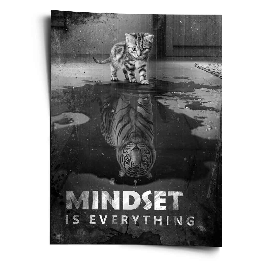 Mindset is everything #tiger - poster