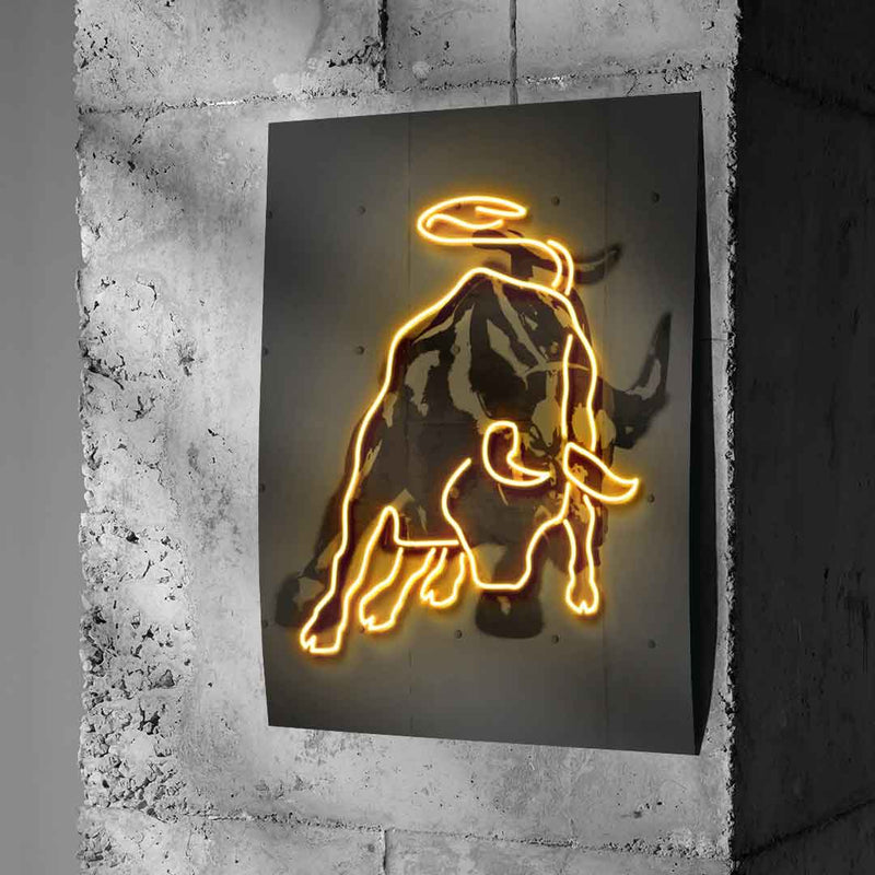 Neon Bull - Poster