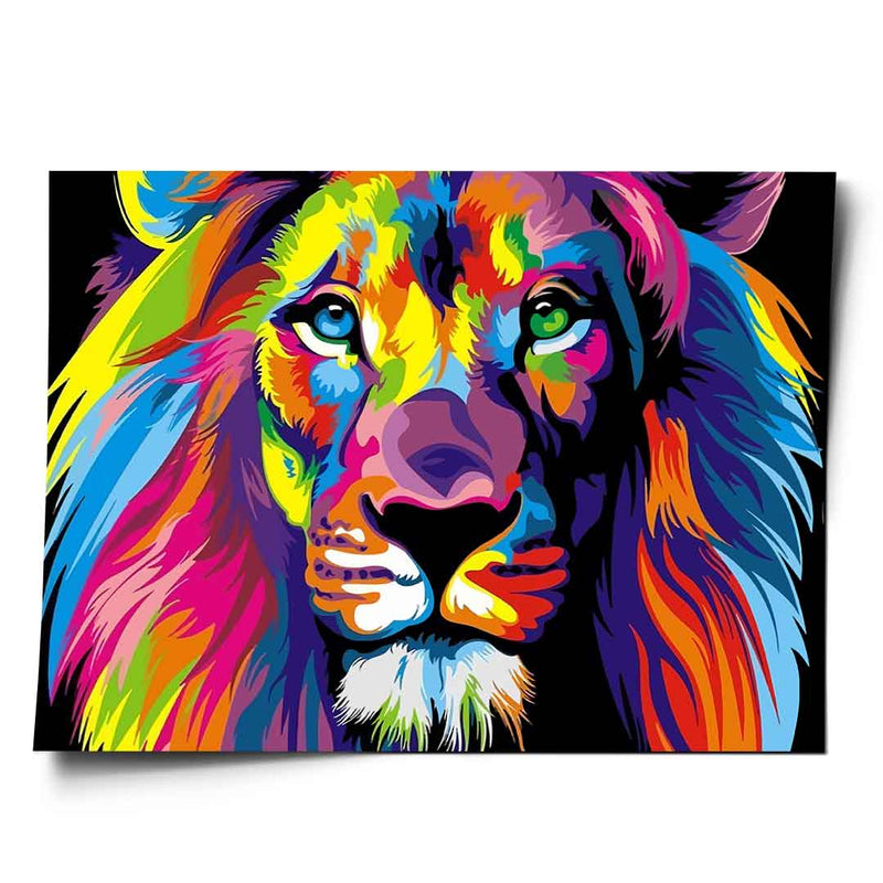 Neon Lion - Poster