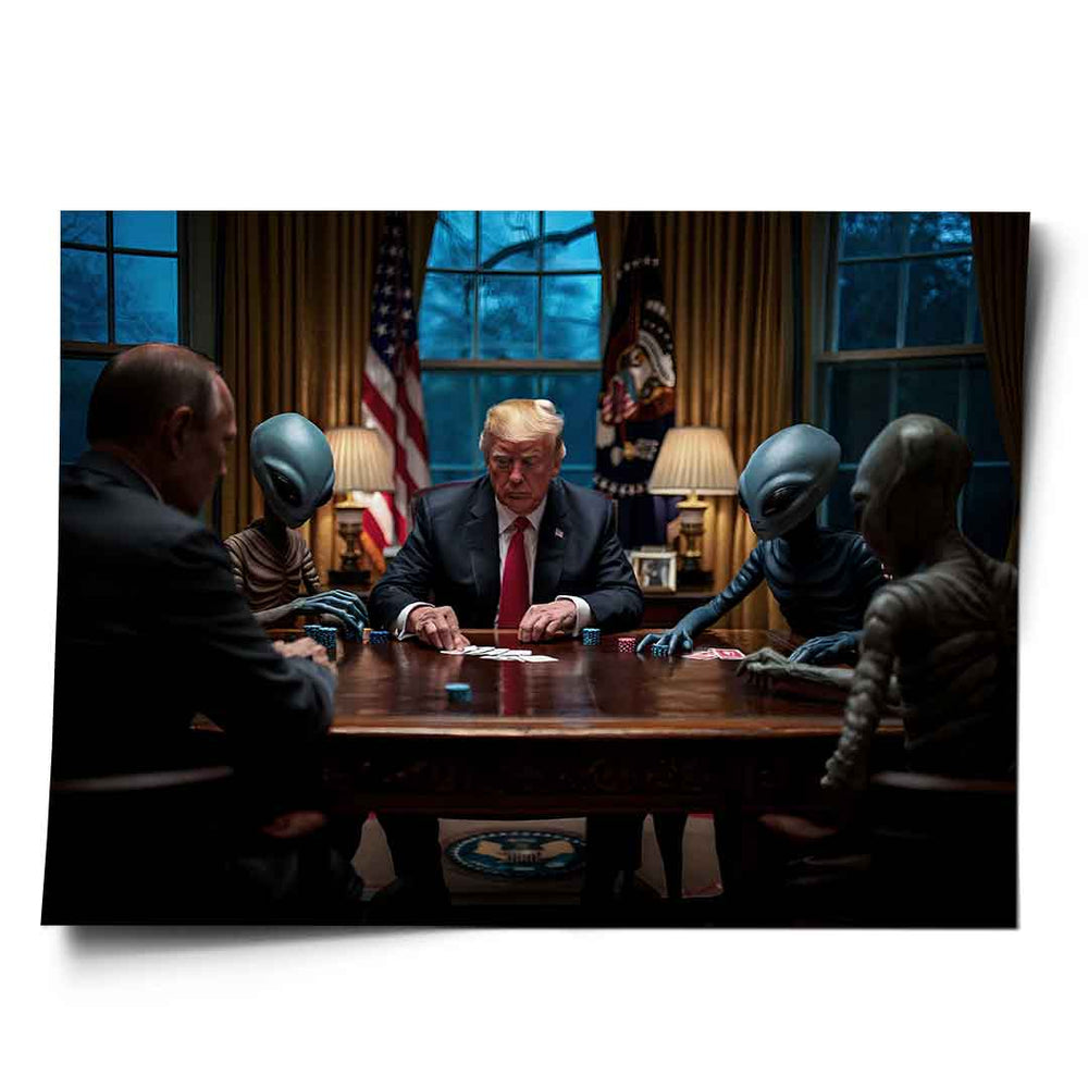 Oval Office Deal als Poster – Portrait Wandbild von DOTCOMCANVAS®