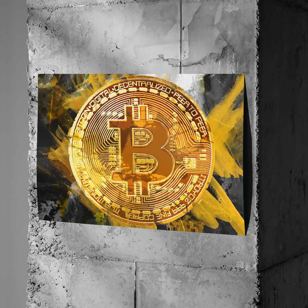 Painting Bitcoin - Poster