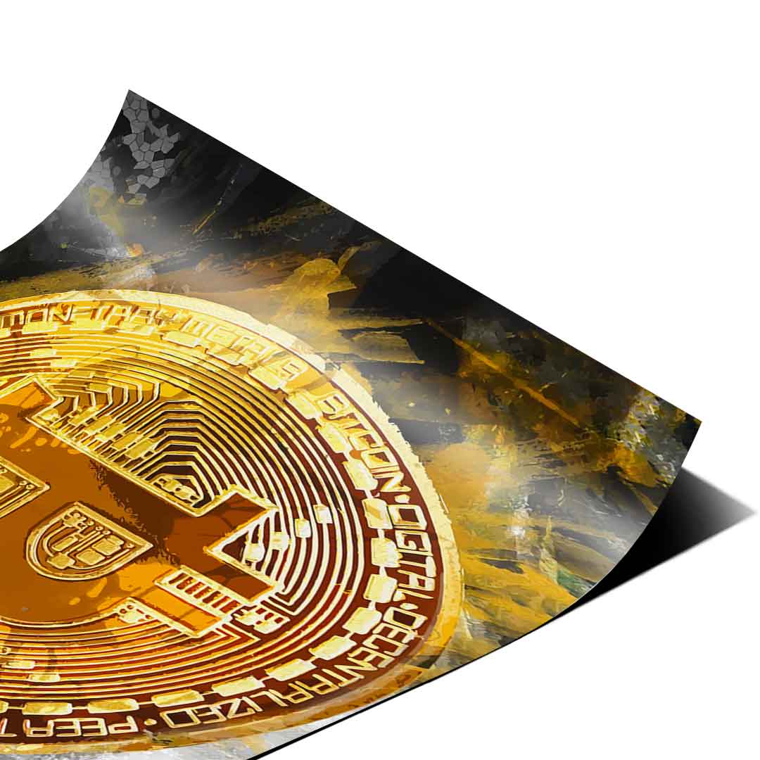 Painting Bitcoin - Poster