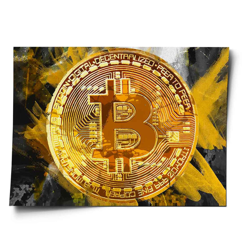 Painting Bitcoin - Poster