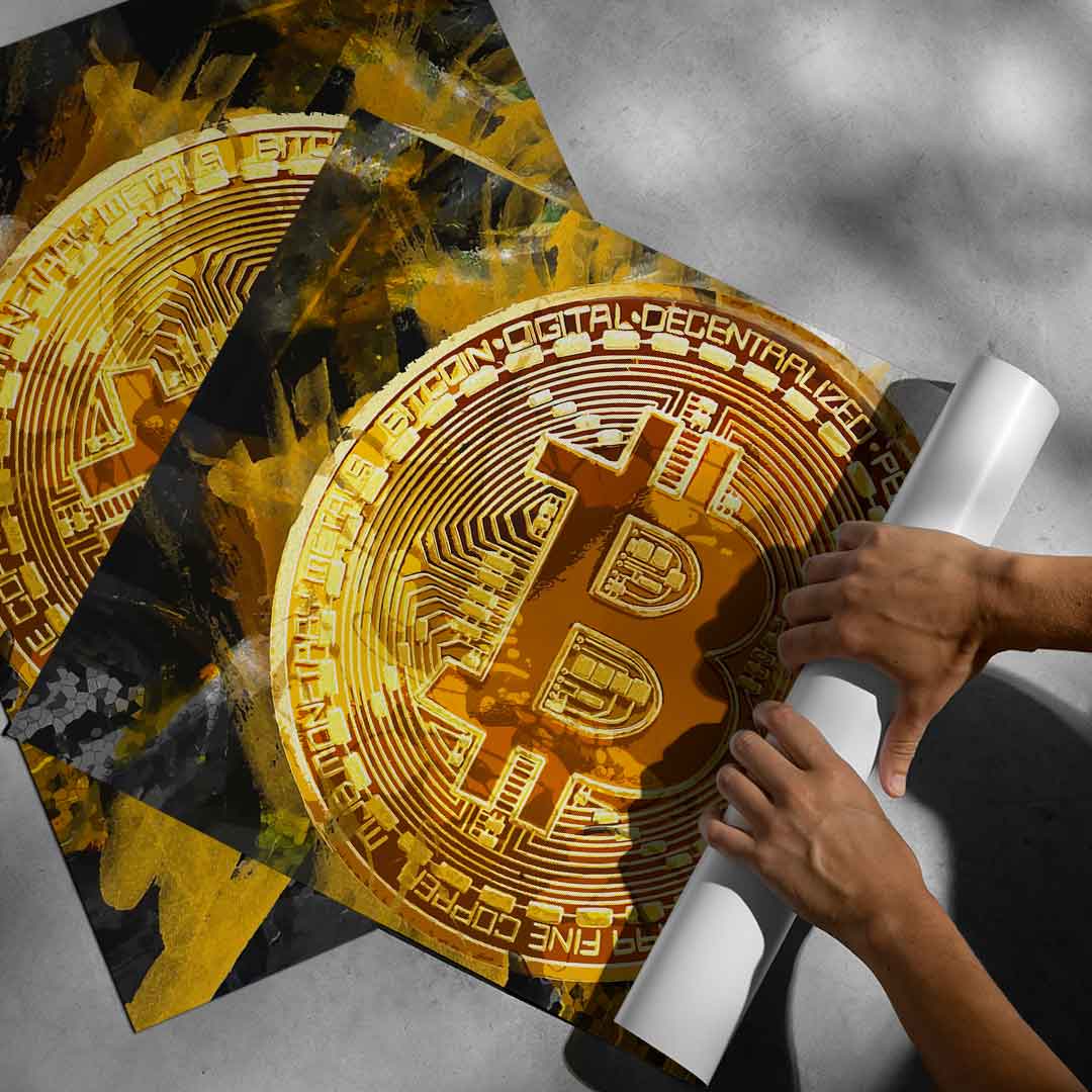 Painting Bitcoin - Poster