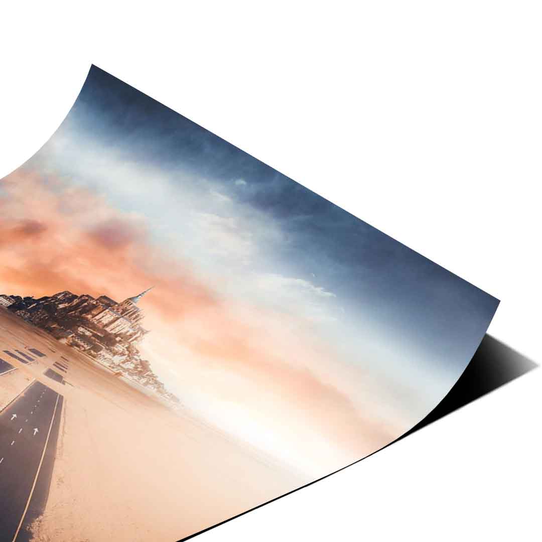 Path in Desert - Poster