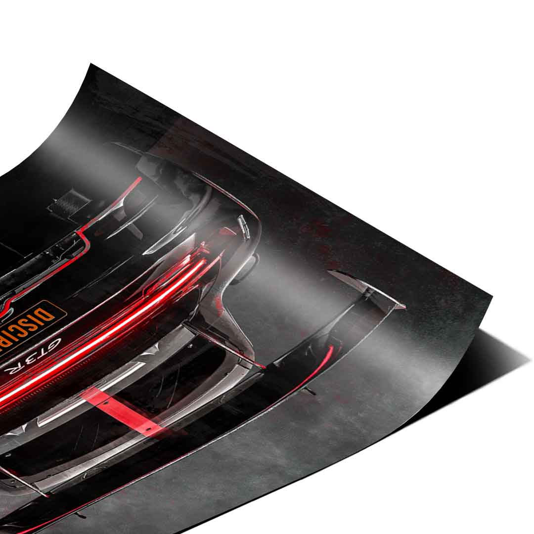 Porsche Backside - Poster