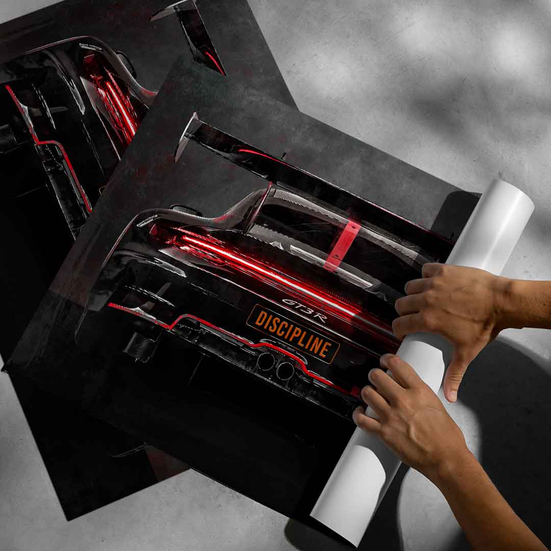 Porsche Backside - Poster