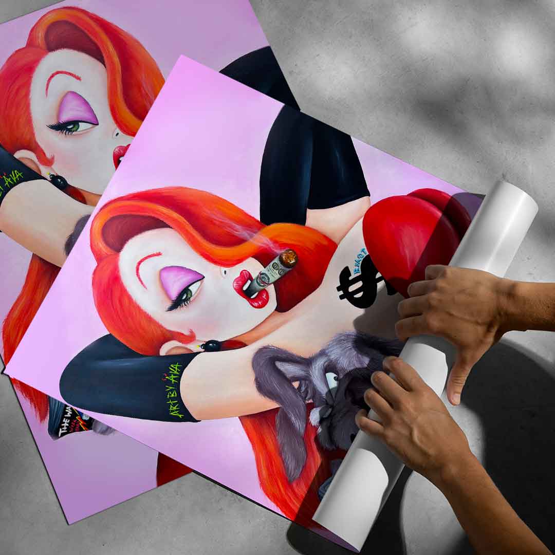 Posing Jessica Rabbit - Poster