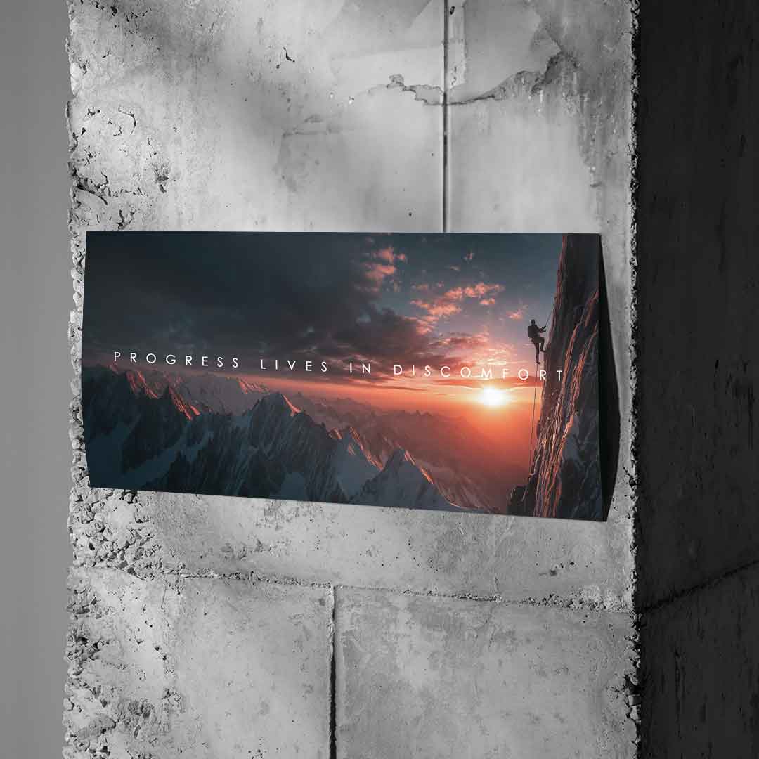 Progress Lives in Discomfort - Poster