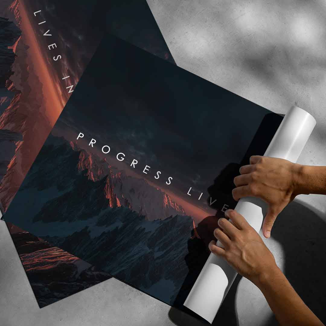 Progress Lives in Discomfort - Poster