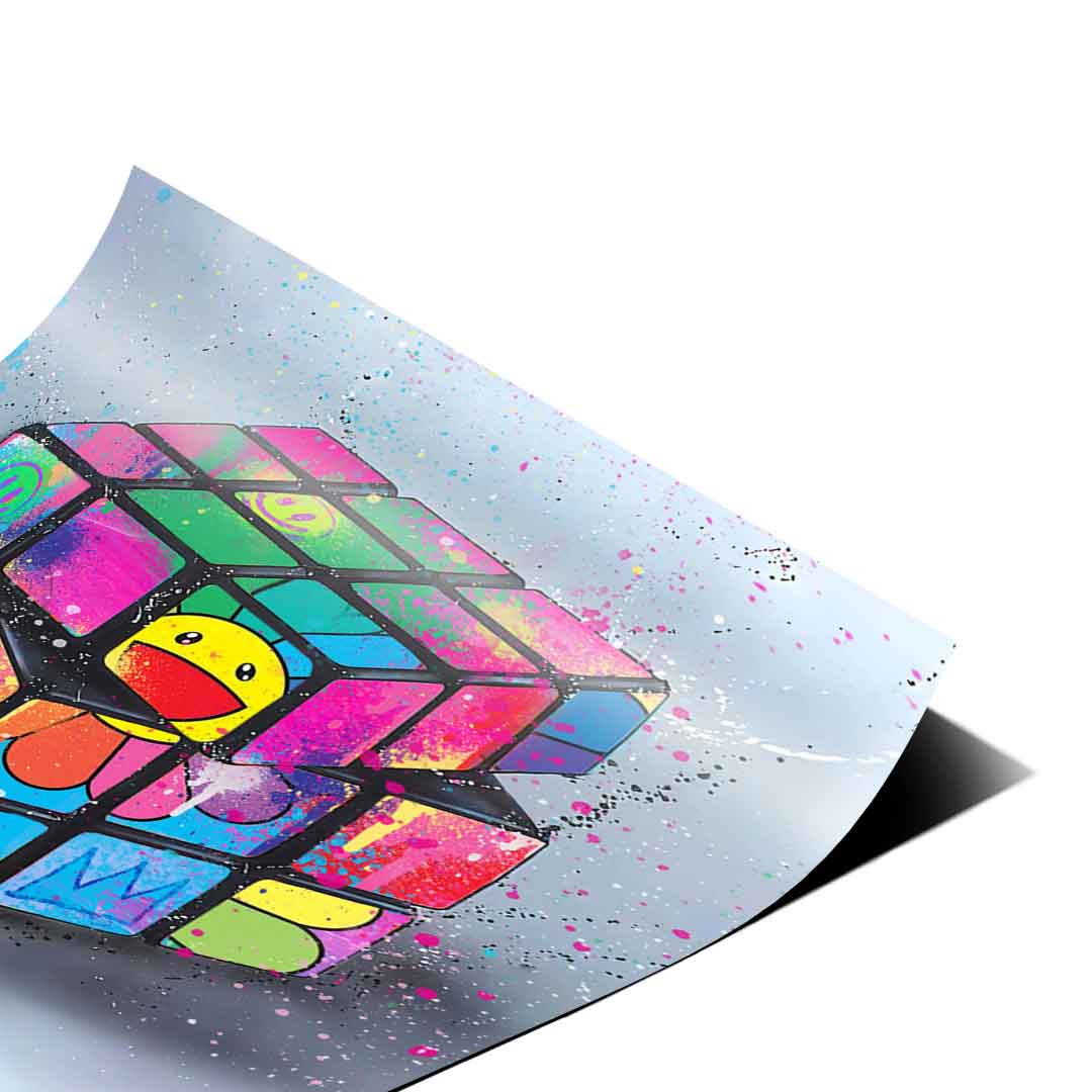 Rubiks Flower - Poster