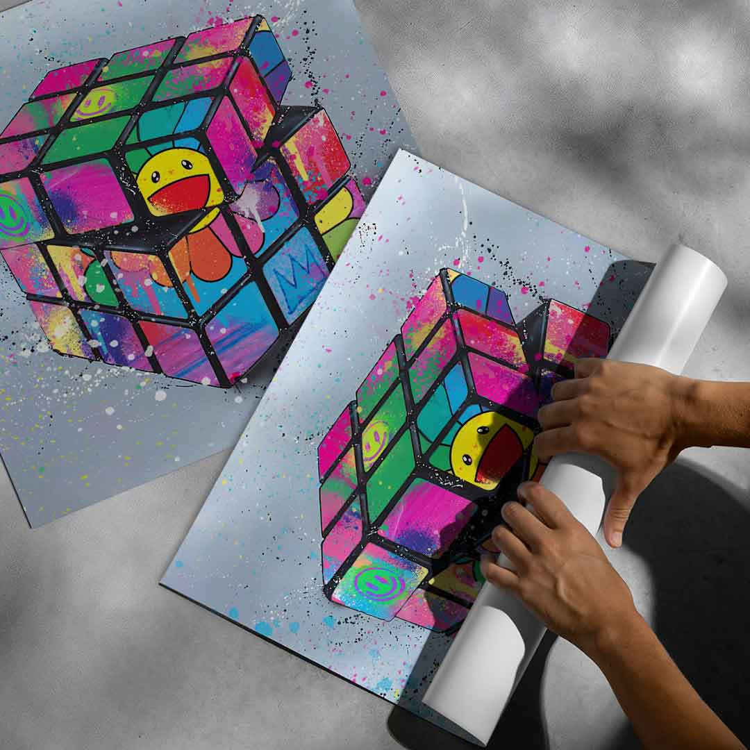 Rubiks Flower - Poster