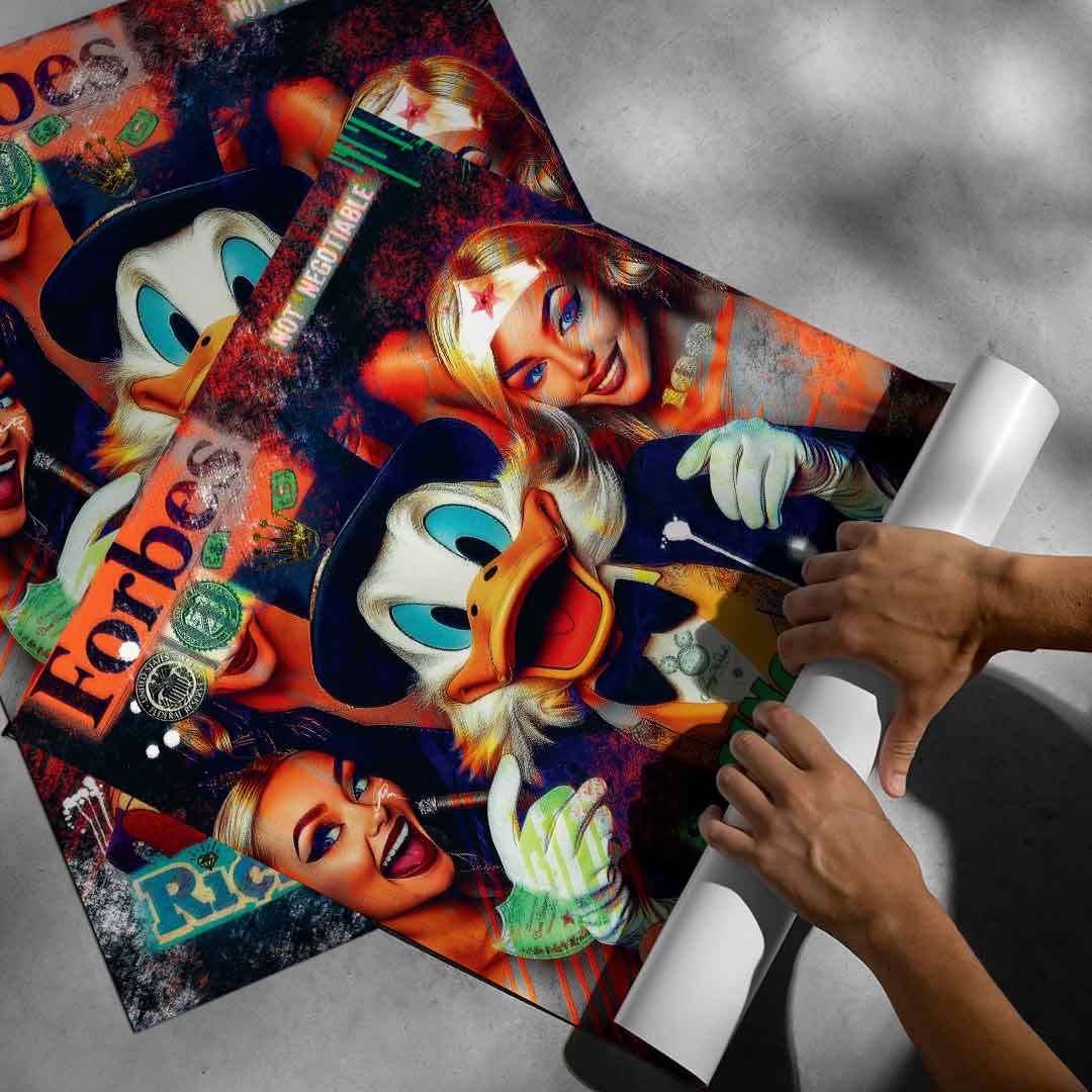 SCROOGE MCDUCK MAN OF STEEL - Poster