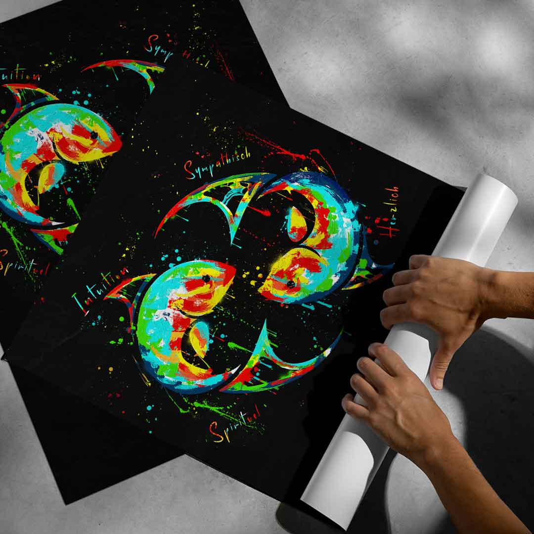 STERNZEICHEN FISCHE - Poster