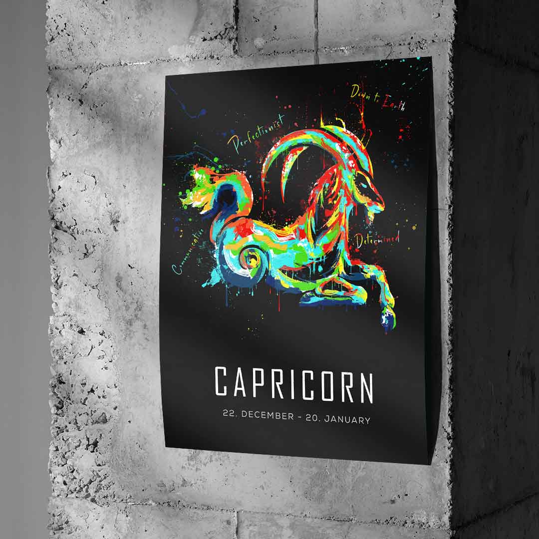 STERNZEICHEN STEINBOCK - Poster