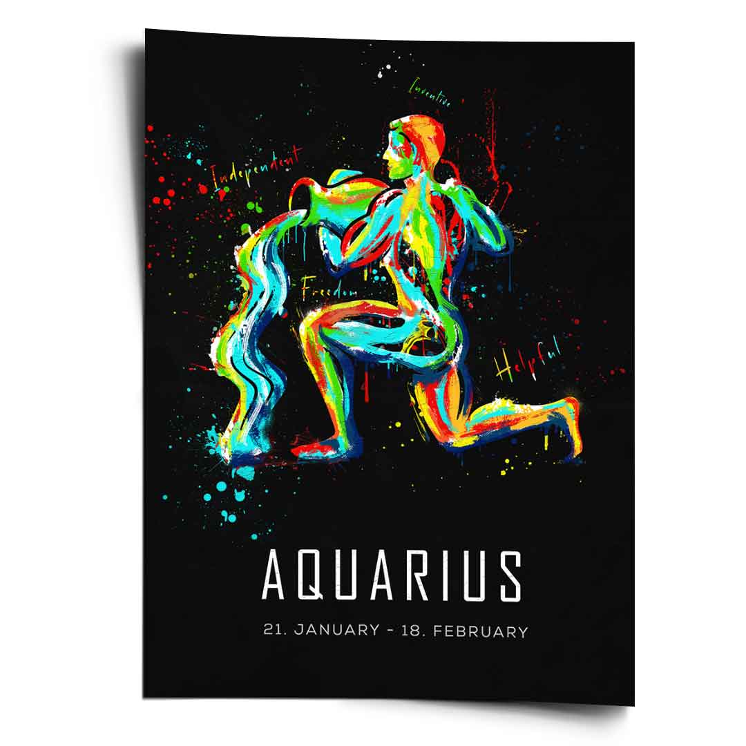 ZODIAC SIGN AQUARIUS - Poster