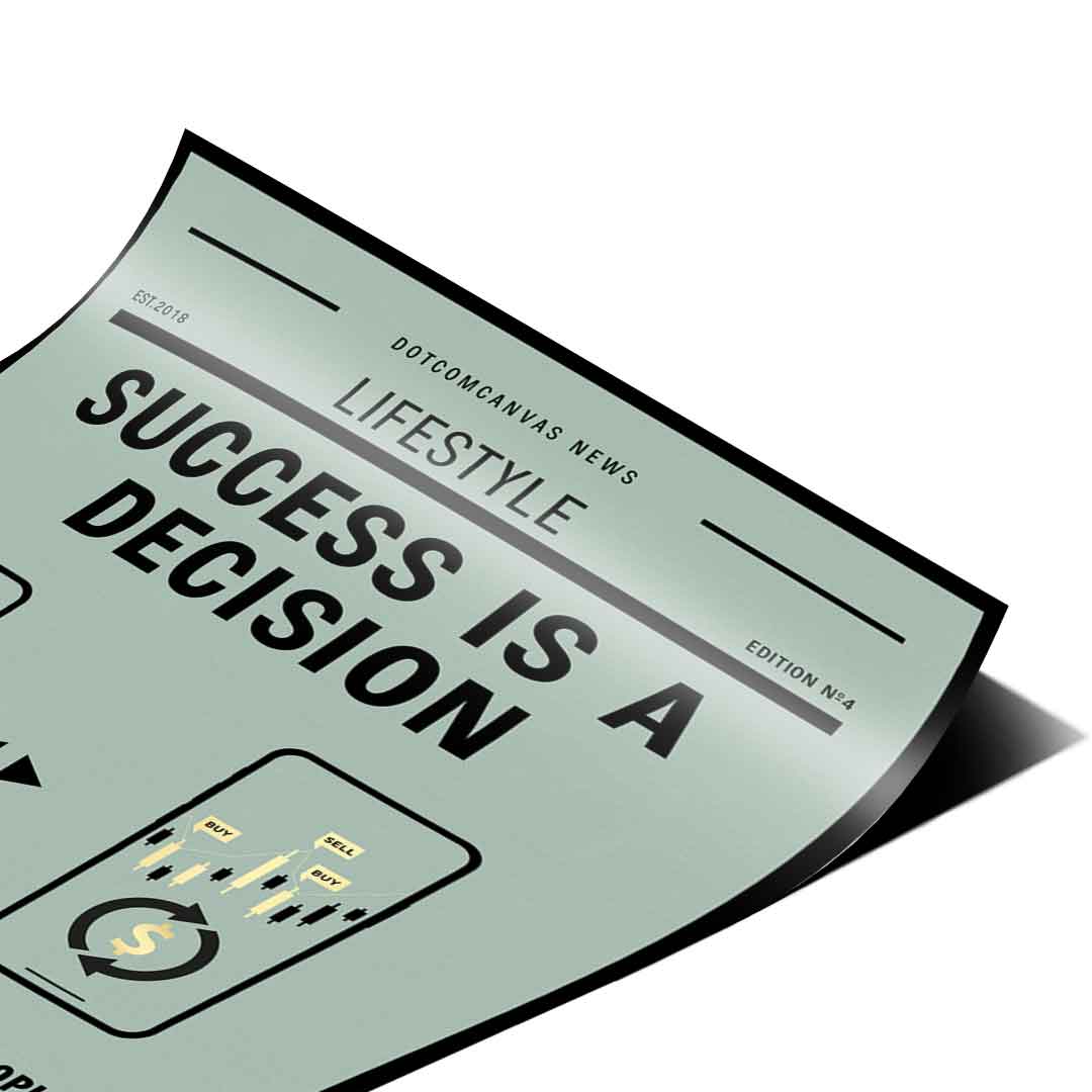 Success is a decision - poster