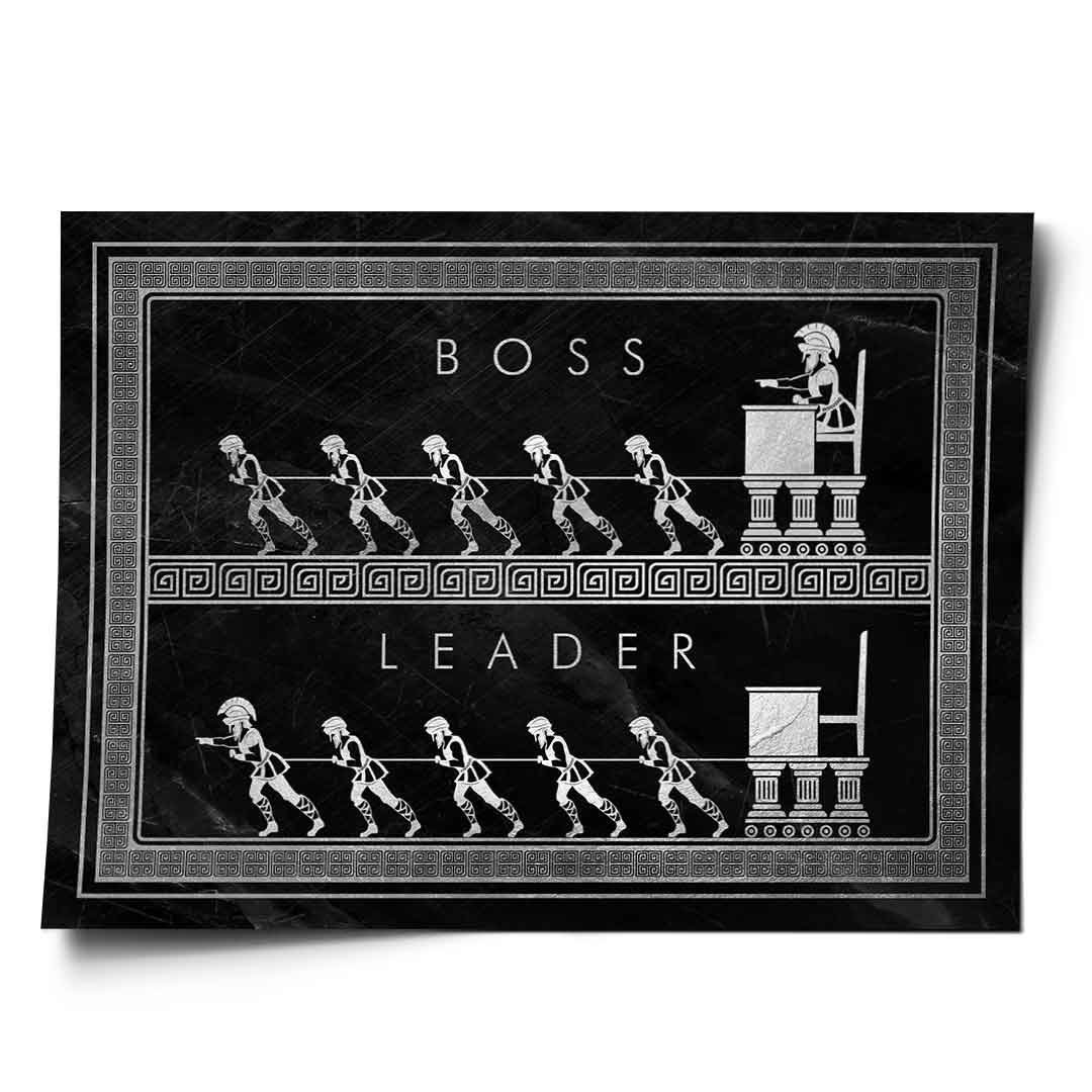 Be a leader poster