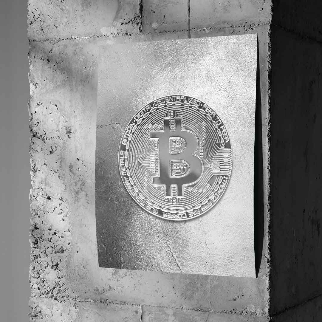 Silver Bitcoin - Poster