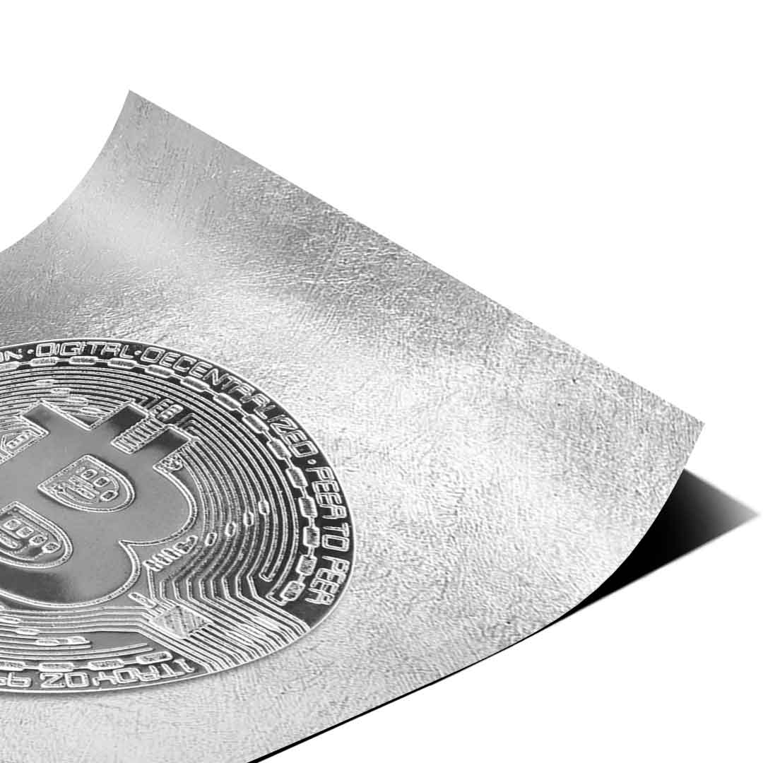 Silver Bitcoin - Poster