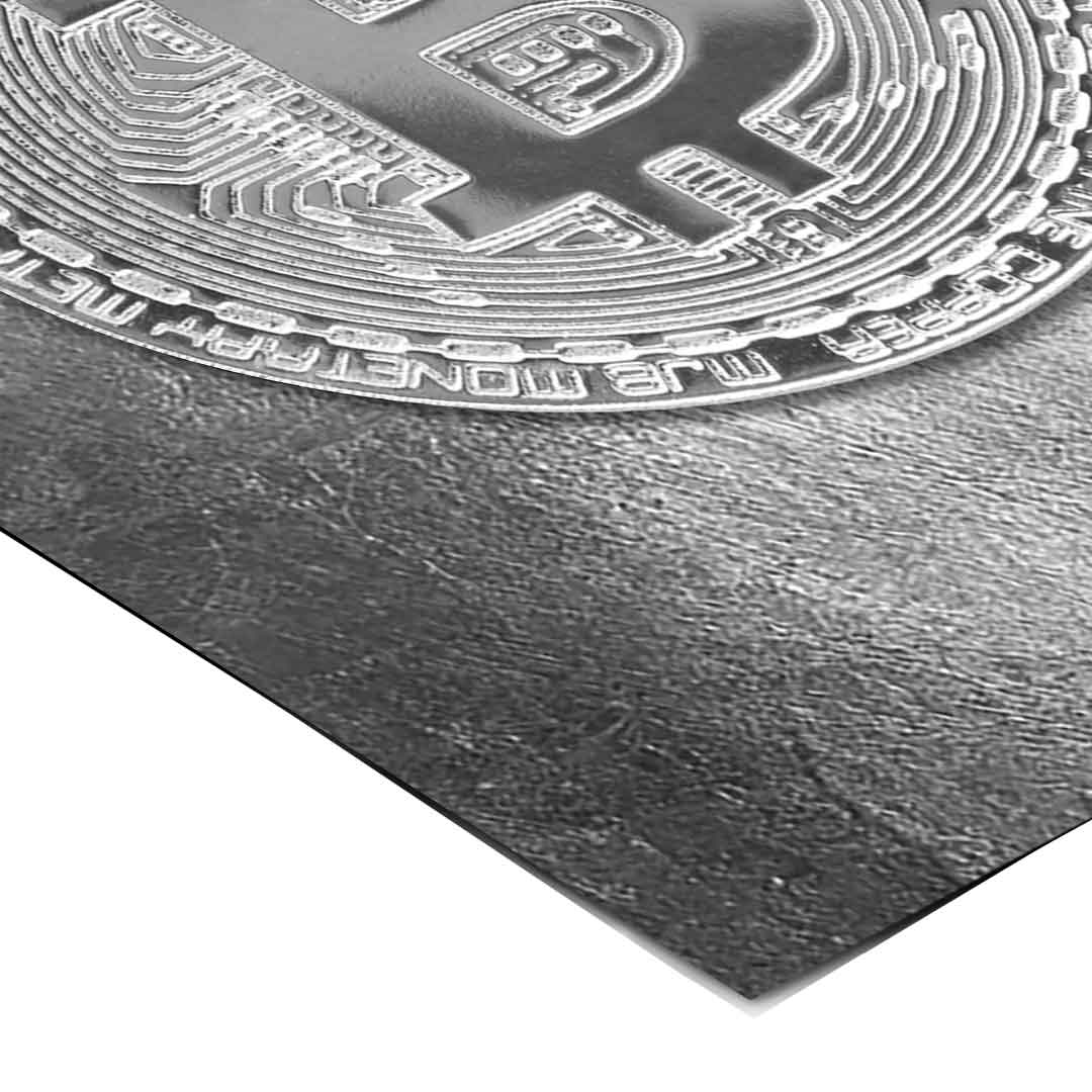 Silver Bitcoin - Poster