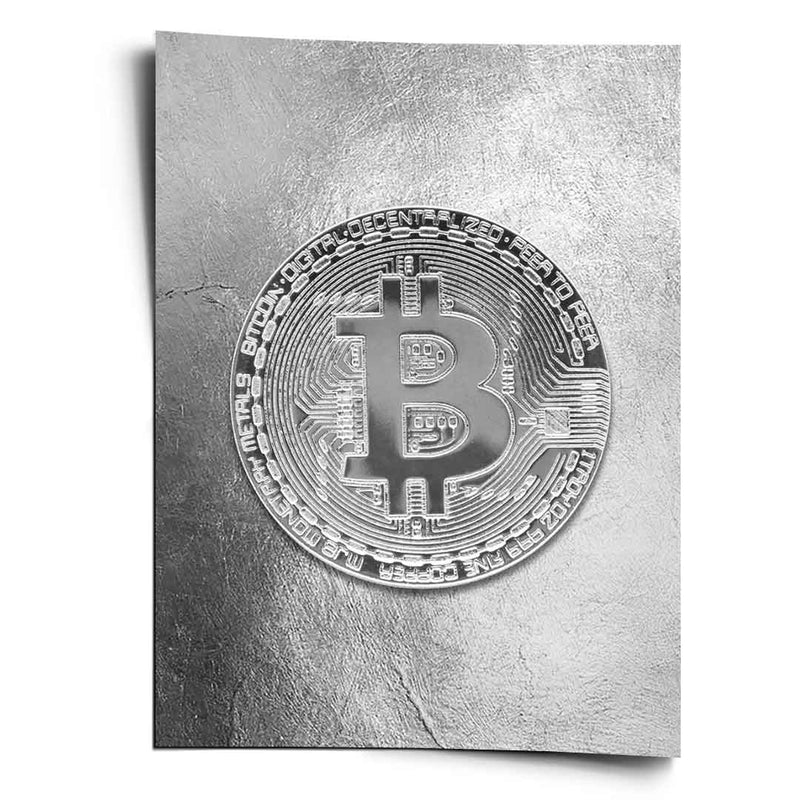 Silver Bitcoin - Poster