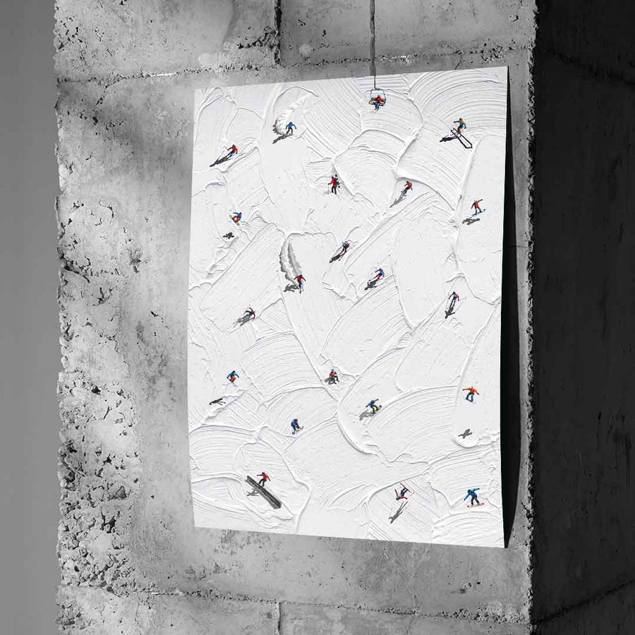 Skis or snowboard - Poster