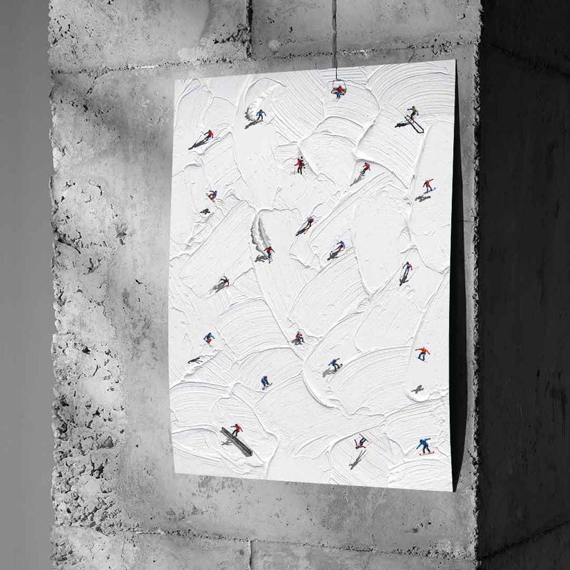 Skis or snowboard - Poster