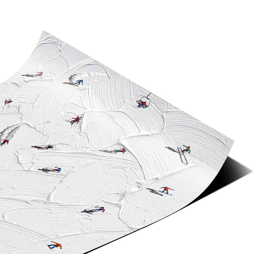 Skis or snowboard - poster