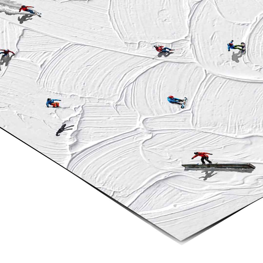 Skis or snowboard - poster