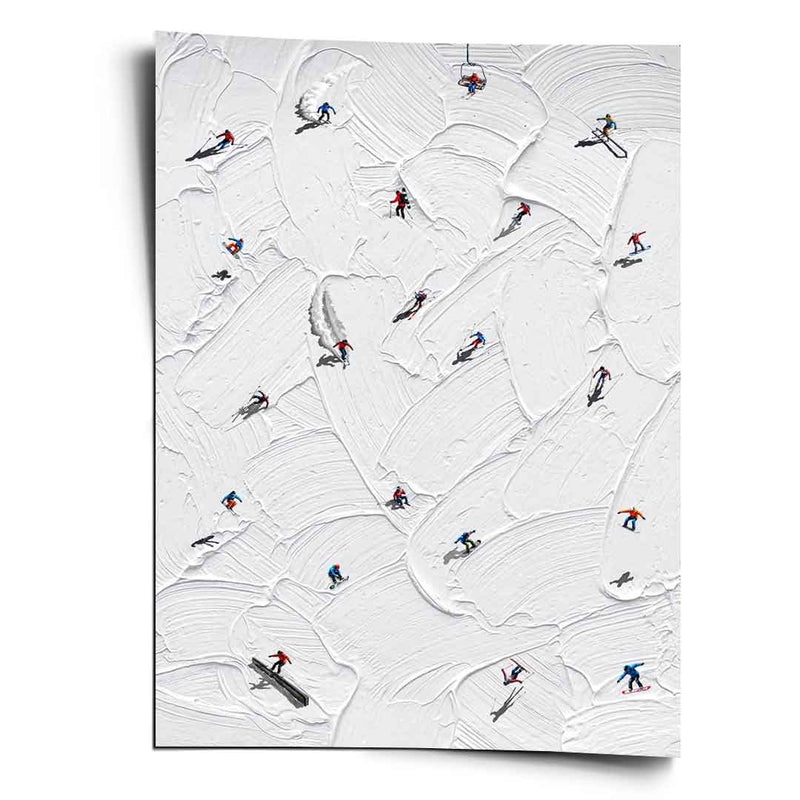 Skis or snowboard - Poster