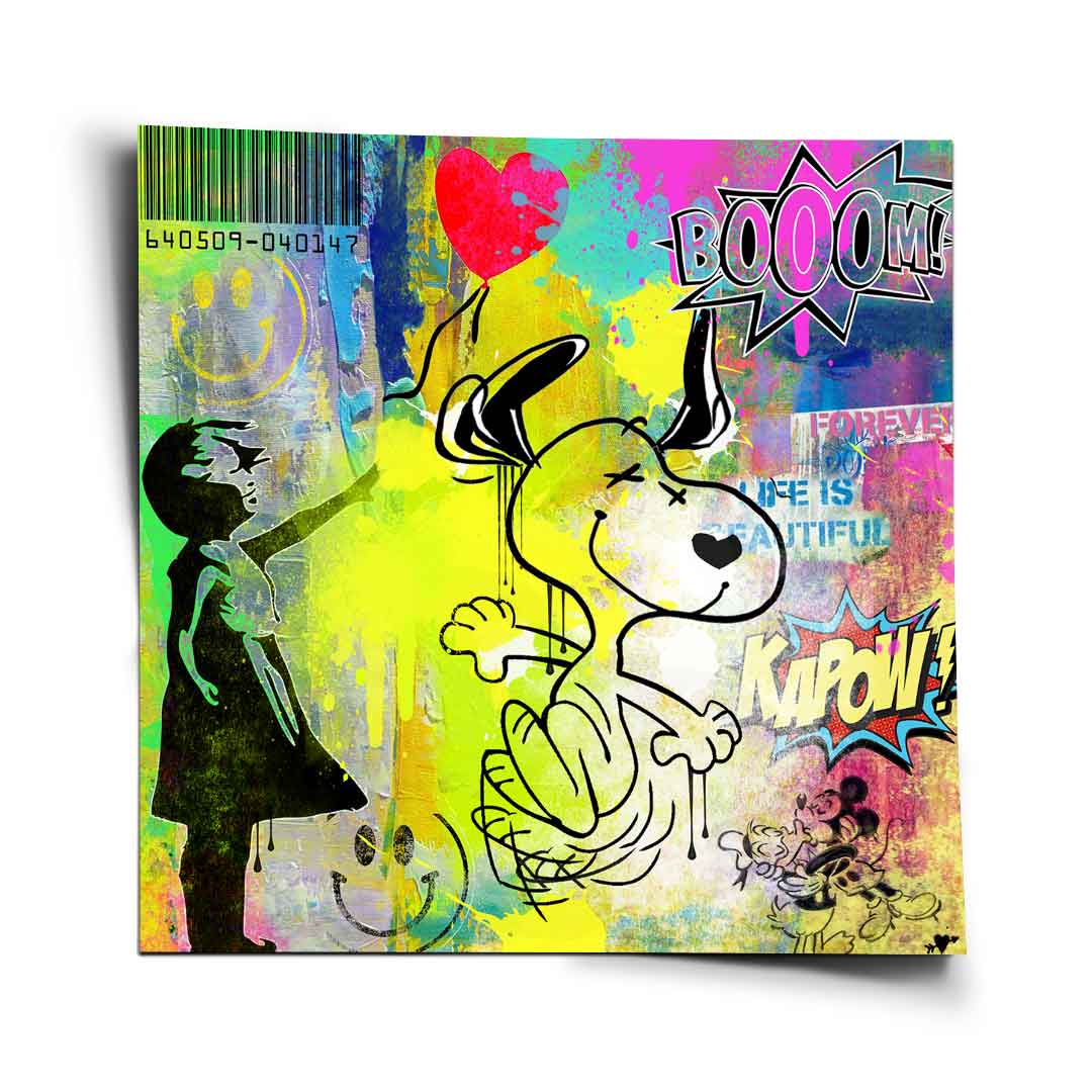 Snoopy meets Banksy - Poster