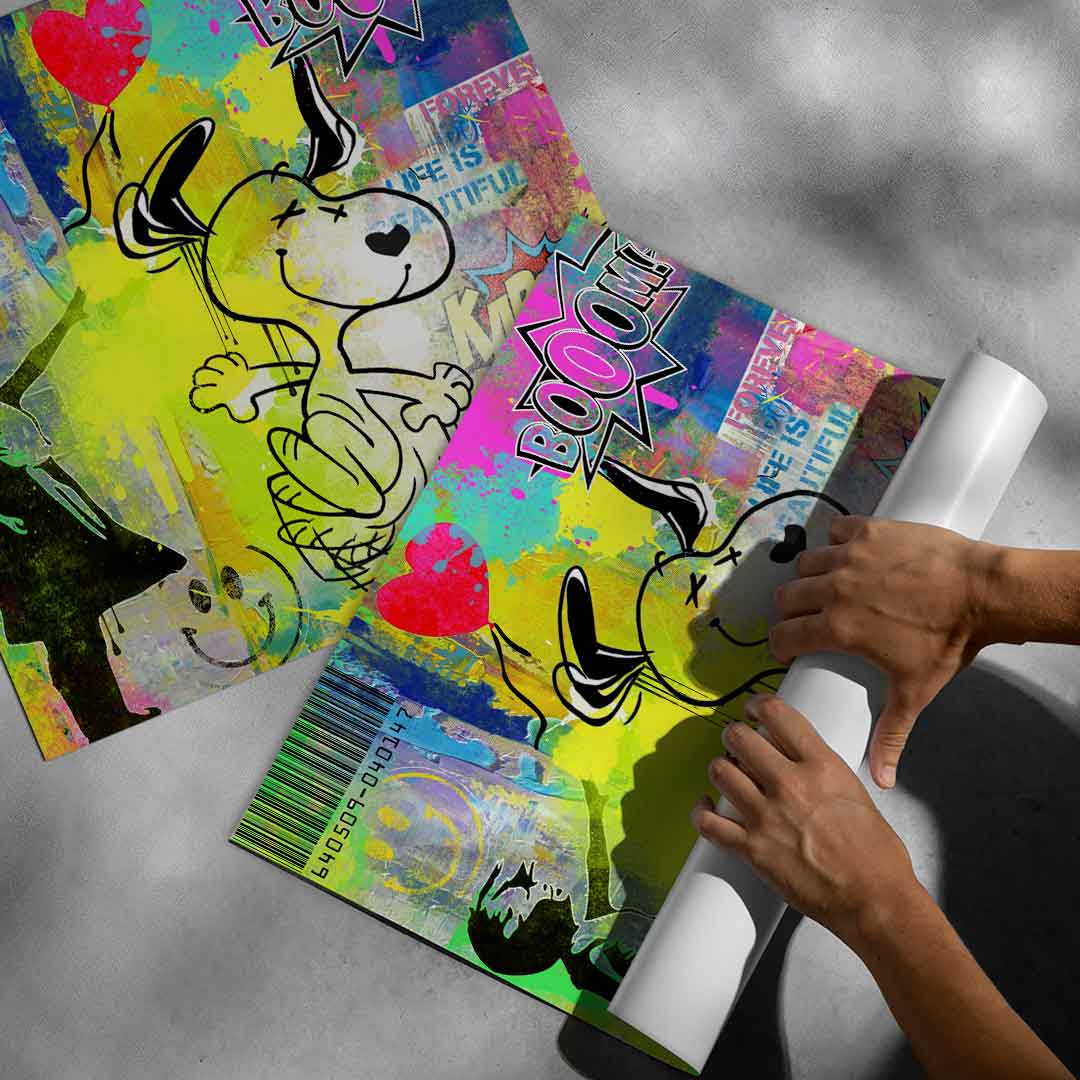 Snoopy meets Banksy - Poster
