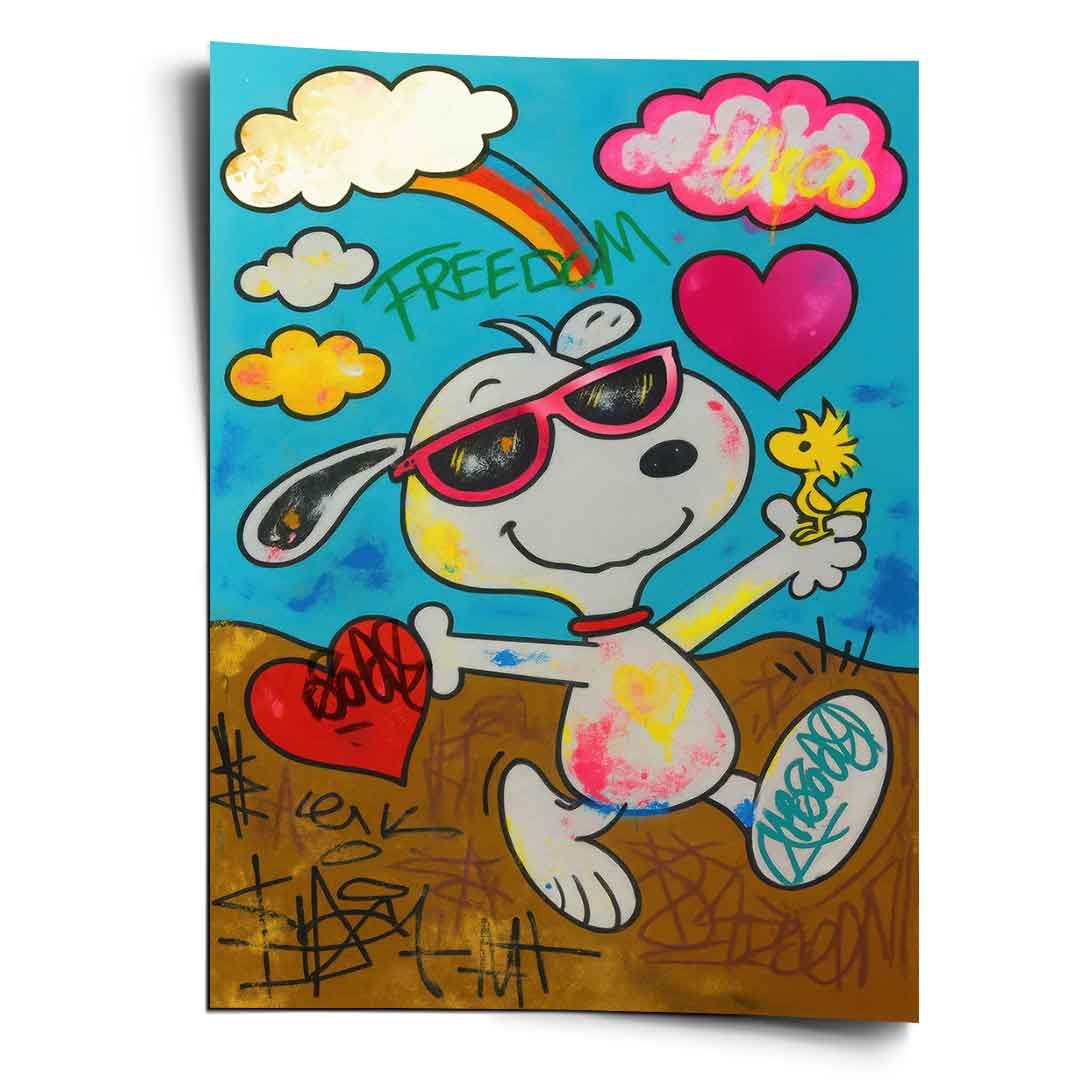 Snoopy Freedom - Poster