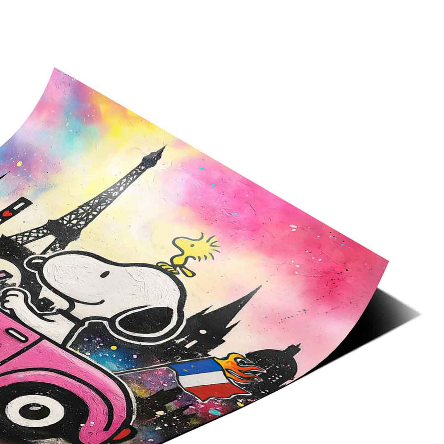 Snoopy Paris - Poster