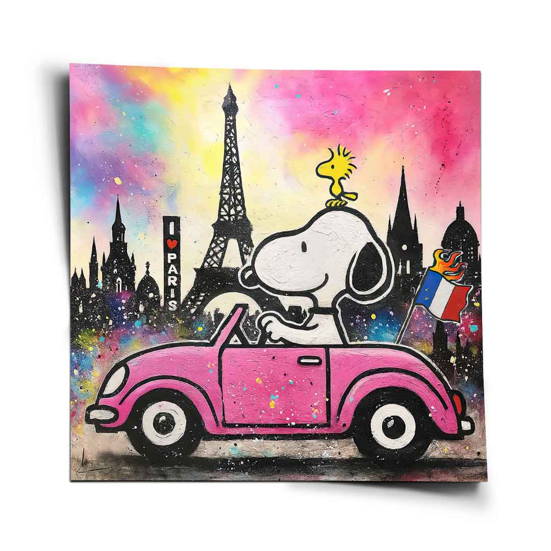 Snoopy Paris - Poster
