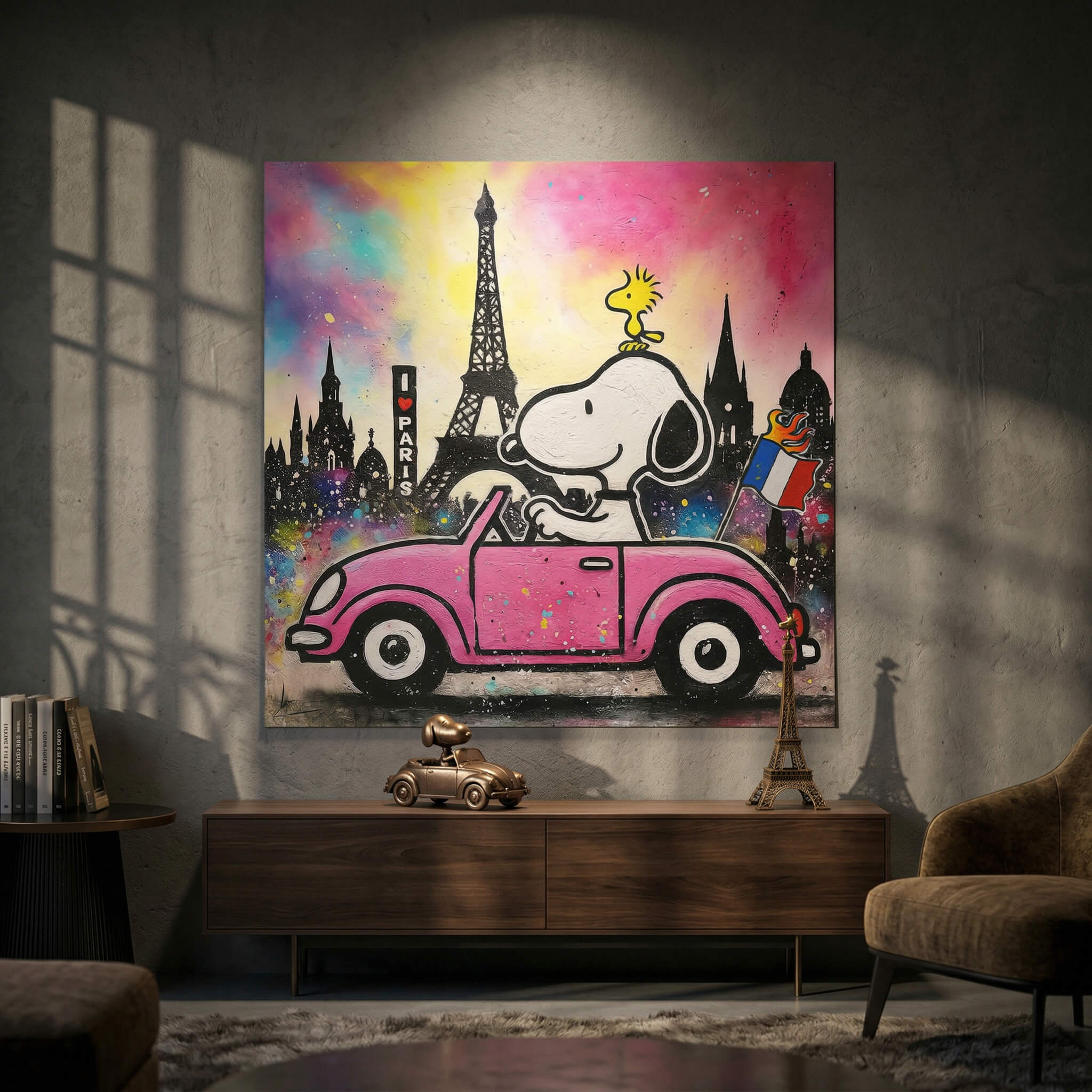 Snoopy Paris - Poster