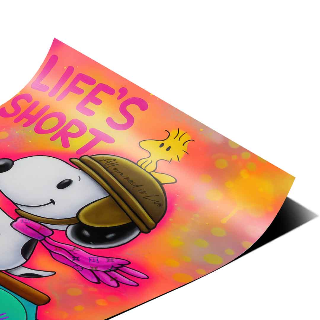 Snoopy Vespa - Poster