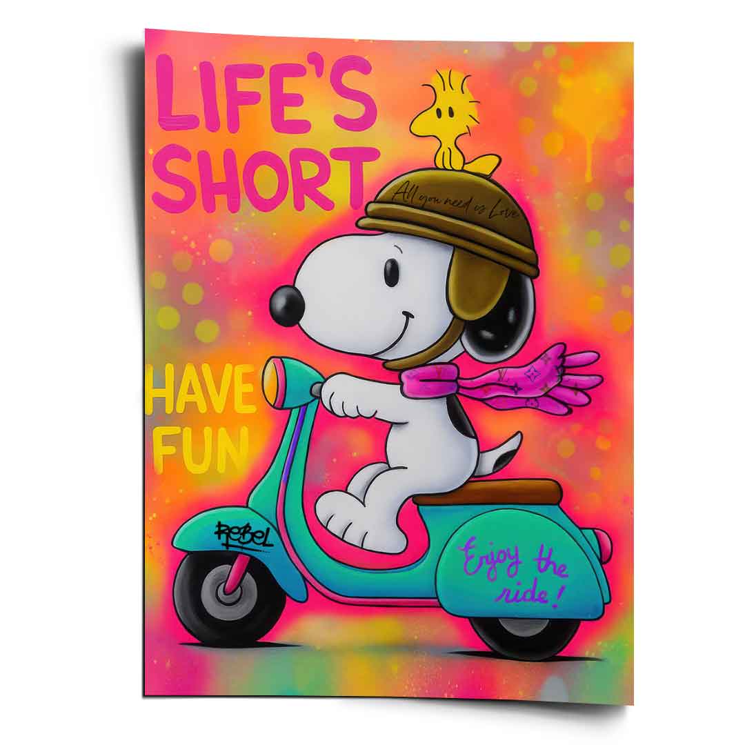 Snoopy Vespa - Poster