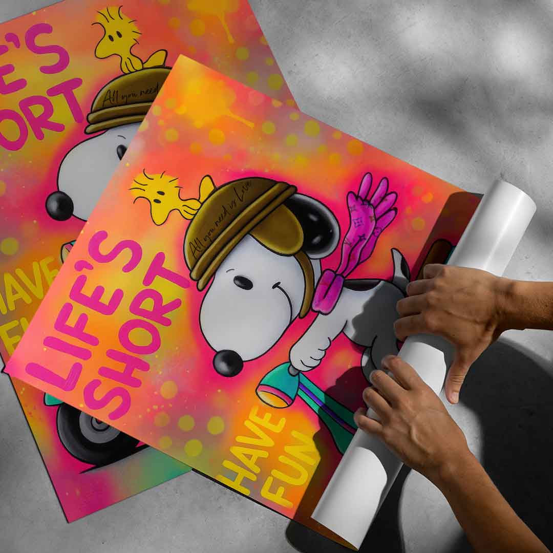 Snoopy Vespa - Poster