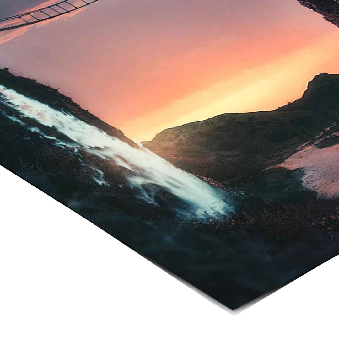 Sonnenuntergang Kluft - Poster