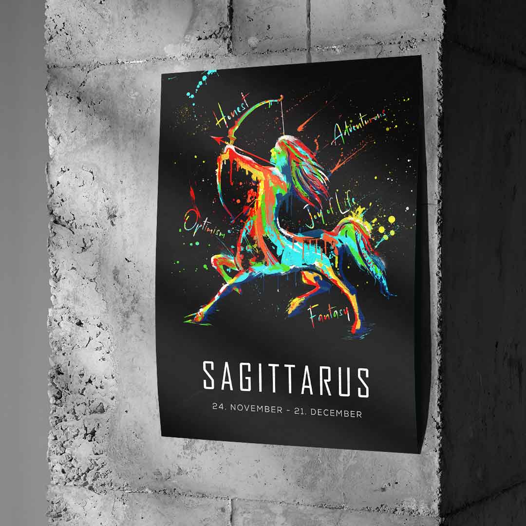 Sagittarius Zodiac Sign - Poster