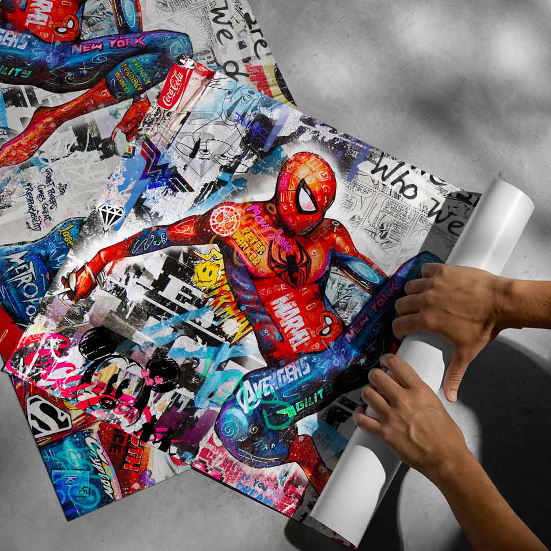 Superman meets Spiderman - Poster